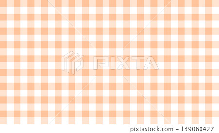 Summer gingham check background - sherbet orange Summer gingham check background - sherbet orange 139060427