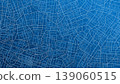 Blue abstract city map with roads and buildings. Urban town plan background. Vector illustration. 139060515