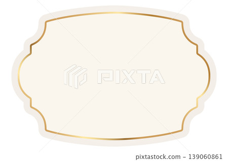 Decorative retro badge with ornate emblem design. Classic banner featuring luxury ornamental details, for certificates, wedding invitations, premium projects. Vector illustration Decorative retro badge with ornate emblem design. Classic banner featuring luxury ornamental details, for certificates, wedding invitations, premium projects. Vector illustration 139060861