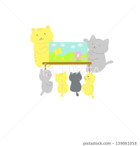 Picture book reading illustrations 139061058