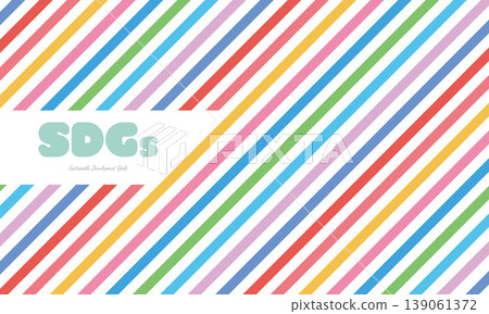 SDGs-themed background material, vector illustration. 139061372