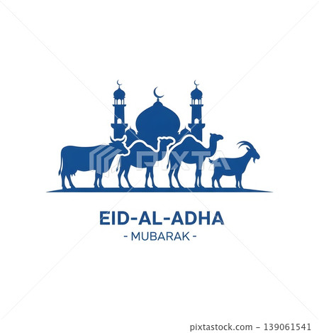 Eid Al Adha Mubarak Islamic Festival Celebration Design Eid Al Adha Mubarak Islamic Festival Celebration Design 139061541