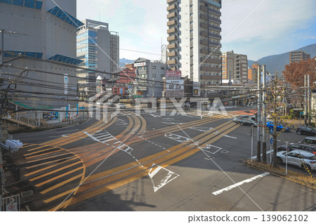 Keihan Hamaotsu Station Crossroad at Otsu Japan Nov 27 2025 Keihan Hamaotsu Station Crossroad at Otsu Japan Nov 27 2025 139062102