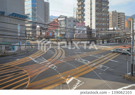 Keihan Hamaotsu Station Crossroad at Otsu Japan Nov 27 2025 139062103