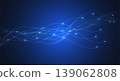 Abstract modern big data design background with flowing particles. Digital future technology communication concept. Vector illustration 139062808