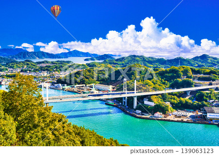 The cityscape of Onomichi and the spectacular view of the Onomichi Channel The cityscape of Onomichi and the spectacular view of the Onomichi Channel 139063123