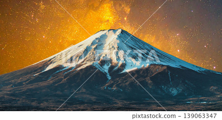 a beautiful night shot of a mountain in the night starry sky a beautiful night shot of a mountain in the night starry sky 139063347