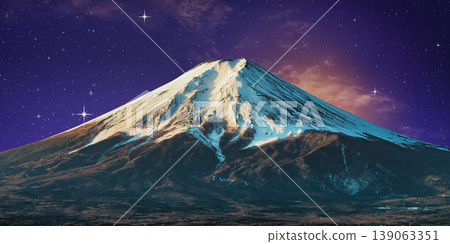 a beautiful night shot of a mountain in the night starry sky a beautiful night shot of a mountain in the night starry sky 139063351