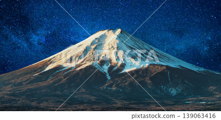a beautiful night shot of a mountain in the night starry sky a beautiful night shot of a mountain in the night starry sky 139063416