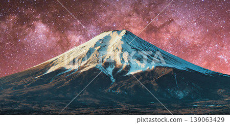 a beautiful night shot of a mountain in the night starry sky a beautiful night shot of a mountain in the night starry sky 139063429