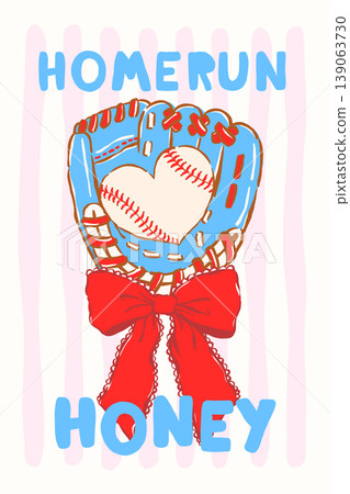 Coquette Heart Baseball in Glove with Red Bow Whimsical Sketchy Hand Drawn Shirt Design and Wall Art Printable Coquette Heart Baseball in Glove with Red Bow Whimsical Sketchy Hand Drawn Shirt Design and Wall Art Printable 139063730