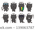 Black cat set 139063787