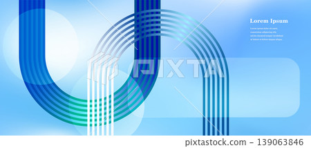 Geometry Abstract Stripe Line Panel Circle background 139063846
