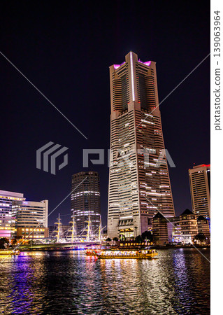 無論何時欣賞,橫濱港未來區的夜景都非常美麗。 無論何時欣賞,橫濱港未來區的夜景都非常美麗。 139063964