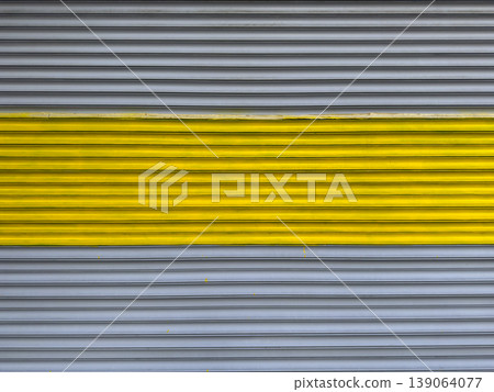painted shutters of a store painted shutters of a store 139064077