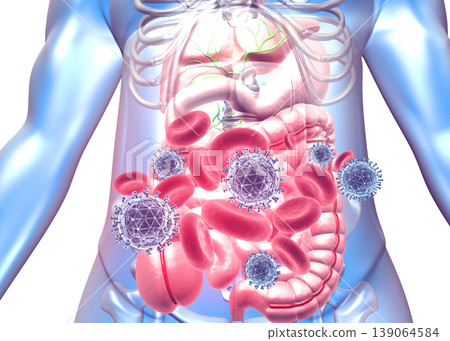 Human body with virus attack Human body with virus attack 139064584