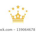 Simple crown and star icon vector illustration 139064678