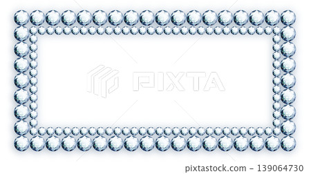 A frame with glowing gemstones or rhinestones (it glows even more when overlaid on a dark background). 139064730