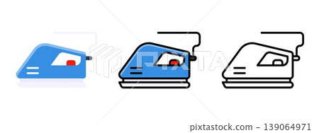 Electric Iron Laundry Clothing Appliance Icon Vector Electric Iron Laundry Clothing Appliance Icon Vector 139064971