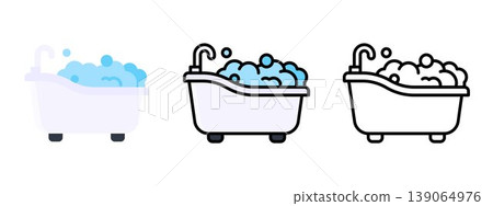 Bathtub Bathroom Spa Relaxation Hygiene Icon Vector Bathtub Bathroom Spa Relaxation Hygiene Icon Vector 139064976