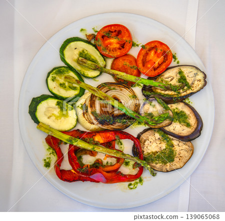 Grilled Vegetable Platter in Valencia Spain Grilled Vegetable Platter in Valencia Spain 139065068