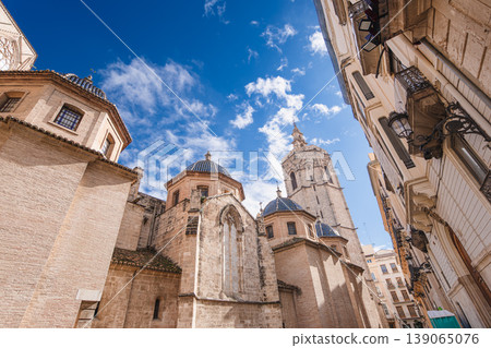 Valencia Cathedral and Micalet Tower in Spain Valencia Cathedral and Micalet Tower in Spain 139065076