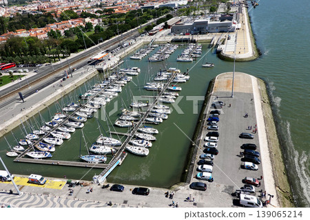 Yachts Docked at the Marina in Lisbon, Portugal Yachts Docked at the Marina in Lisbon, Portugal 139065214