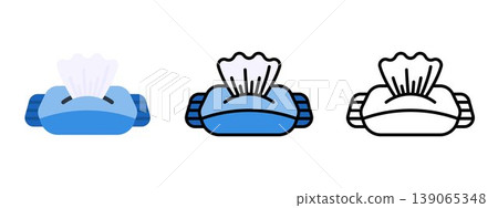 Wet Wipes Tissue Hygiene Cleaning Pack Icon 139065348