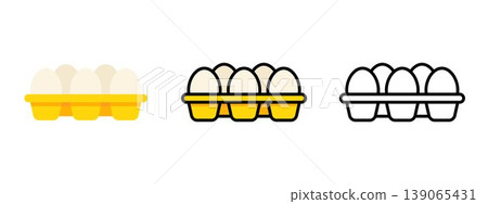 Egg carton protein healthy breakfast organic food icon Egg carton protein healthy breakfast organic food icon 139065431