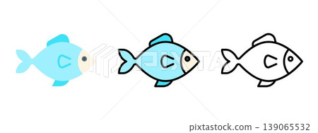 Fish aquatic animal seafood fresh healthy food icon Fish aquatic animal seafood fresh healthy food icon 139065532