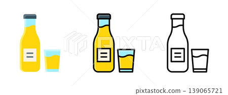Fresh juice bottle healthy beverage drink container Fresh juice bottle healthy beverage drink container 139065721