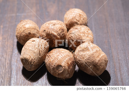 The image of taro on a table 139065766