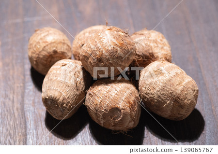 The image of taro on a table 139065767