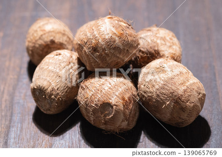 The image of taro on a table 139065769