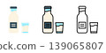 Fresh milk bottle dairy healthy drink nutrition beverage 139065807
