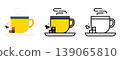Hot drink coffee tea cup warm beverage steam 139065810