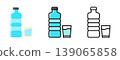Water bottle hydration healthy drink fresh liquid 139065858