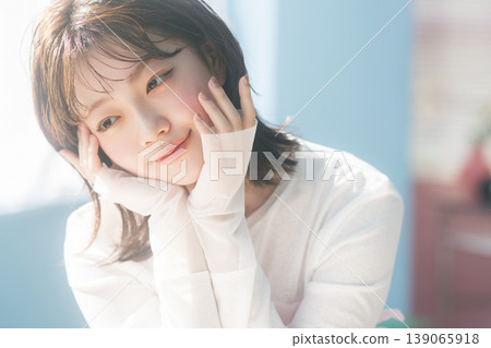 年輕女性的美麗形象 139065918