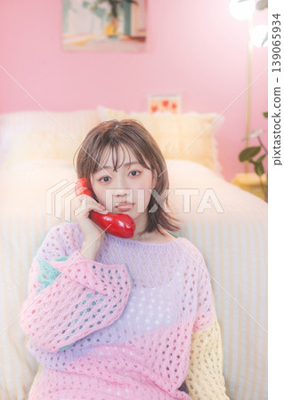 一個女人打個電話 139065934