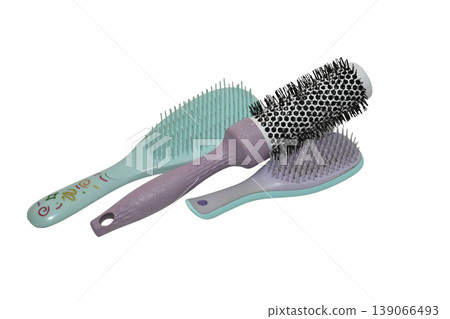 Thermal brushes and combs for hair styling. 139066493