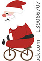 Christmas Santa claus playful cartoon character flat illustration 139066707