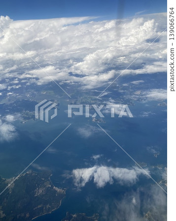 Sea as seen from an airplane Sea as seen from an airplane 139066764