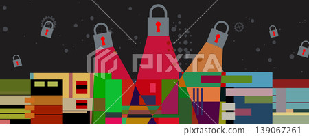 Cyber lock background and technology web services for business and internet project. Cyber lock background and technology web services for business and internet project. 139067261