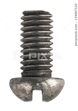 construction bolt close-up on a white isolated background construction bolt close-up on a white isolated background 139067520