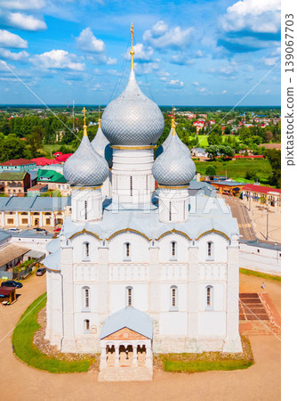 Assumption Cathedral inside Rostov Kremlin, Russia Assumption Cathedral inside Rostov Kremlin, Russia 139067703