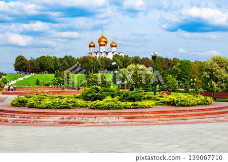 Strelka public park in Yaroslavl, Golden Ring of Russia 139067710