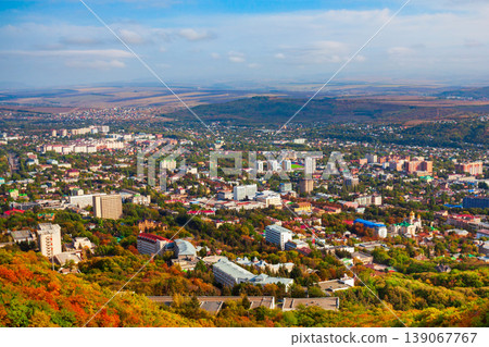 Pyatigorsk city aerial panoramic view 139067767