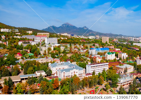 Pyatigorsk city aerial panoramic view 139067770