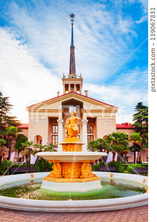 Fountain at Sochi port, Russia Fountain at Sochi port, Russia 139067831