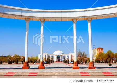 Arch at Independence square in Nukus Arch at Independence square in Nukus 139067867